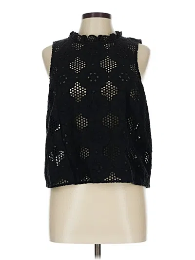 Pre-owned Jcrew Sleeveless Blouse In Black