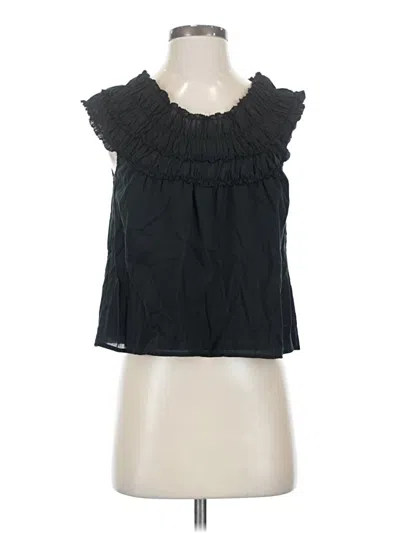 Pre-owned Jcrew Sleeveless Blouse In Black