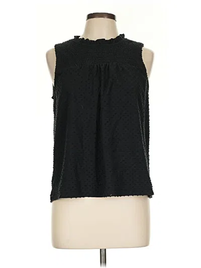 Pre-owned Jcrew Sleeveless Blouse In Black