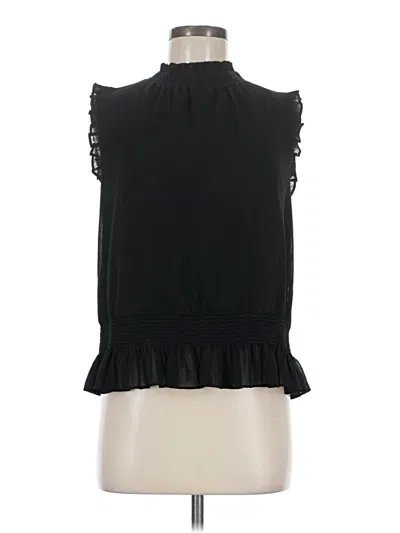 Pre-owned Jcrew Sleeveless Blouse In Black