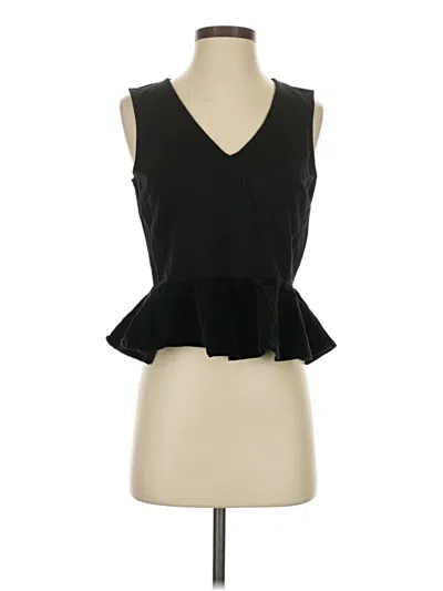 Pre-owned Jcrew Sleeveless Blouse In Black