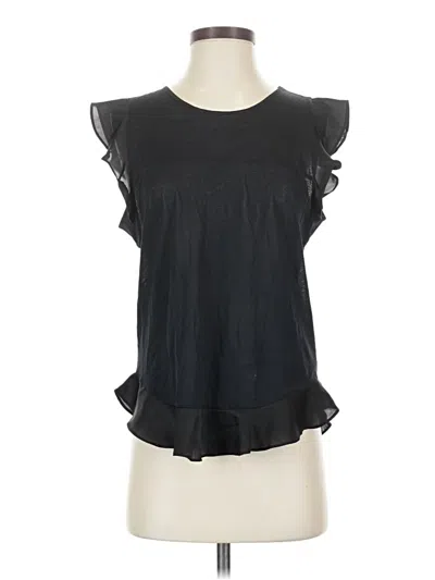 Pre-owned Jcrew Sleeveless Blouse In Black