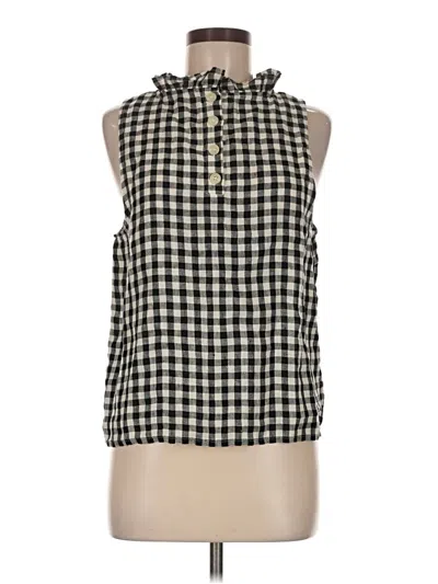 Pre-owned Jcrew Sleeveless Blouse In Black