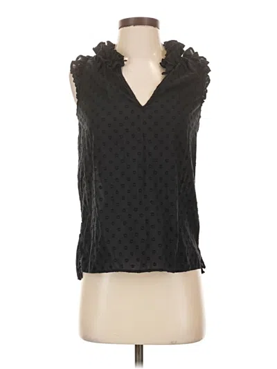 Pre-owned Jcrew Sleeveless Blouse In Black