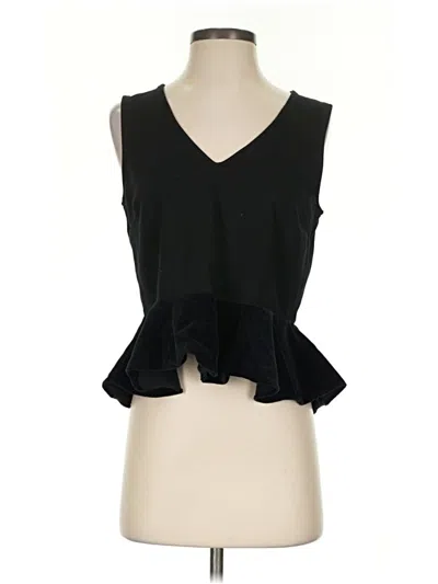 Pre-owned Jcrew Sleeveless Blouse In Black