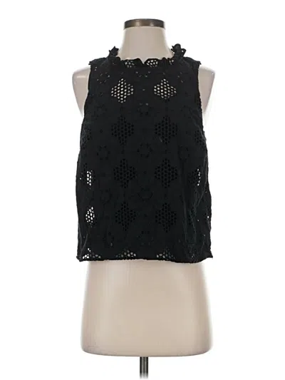 Pre-owned Jcrew Sleeveless Blouse In Black
