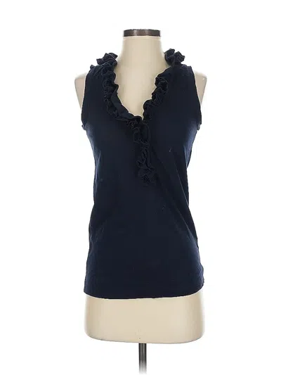 Pre-owned Jcrew Sleeveless Blouse In Blue