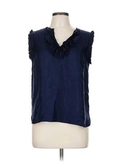 Pre-owned Jcrew Sleeveless Blouse In Blue