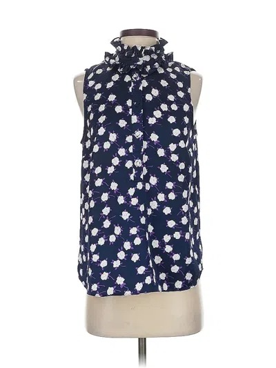 Pre-owned Jcrew Sleeveless Blouse In Blue