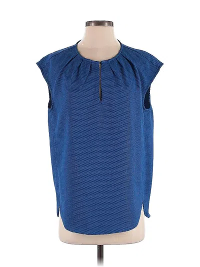 Pre-owned Jcrew Sleeveless Blouse In Blue