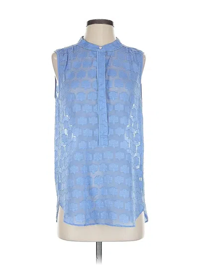 Pre-owned Jcrew Sleeveless Blouse In Blue
