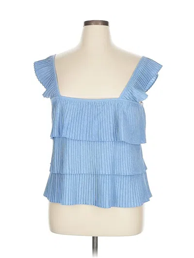 Pre-owned Jcrew Sleeveless Blouse In Blue