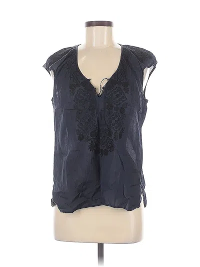 Pre-owned Jcrew Sleeveless Blouse In Blue