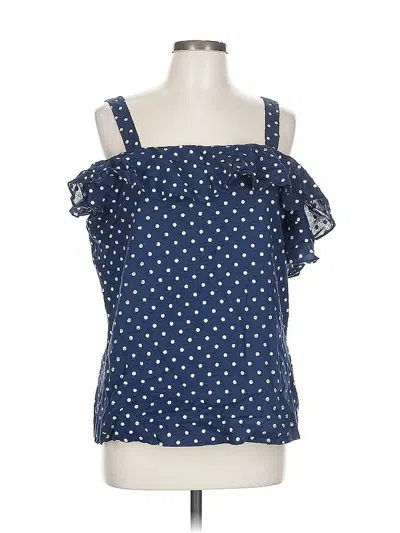 Pre-owned Jcrew Sleeveless Blouse In Blue
