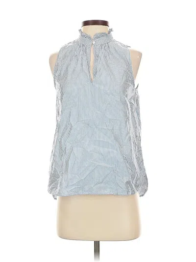 Pre-owned Jcrew Sleeveless Blouse In Blue