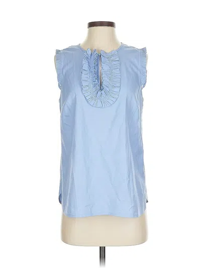Pre-owned Jcrew Sleeveless Blouse In Blue