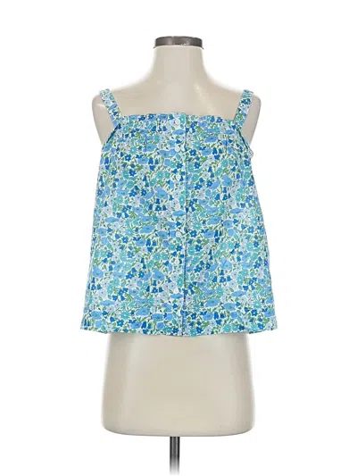 Pre-owned Jcrew Sleeveless Blouse In Blue