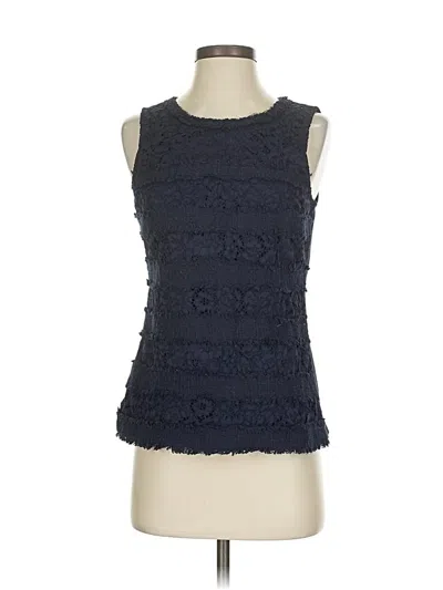 Pre-owned Jcrew Sleeveless Blouse In Blue