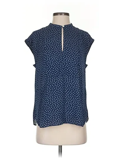Pre-owned Jcrew Sleeveless Blouse In Blue