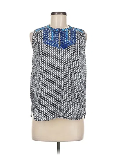 Pre-owned Jcrew Sleeveless Blouse In Blue