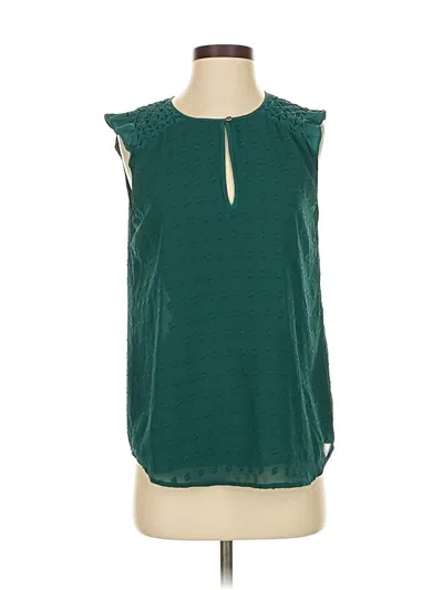 Pre-owned Jcrew Sleeveless Blouse In Blue