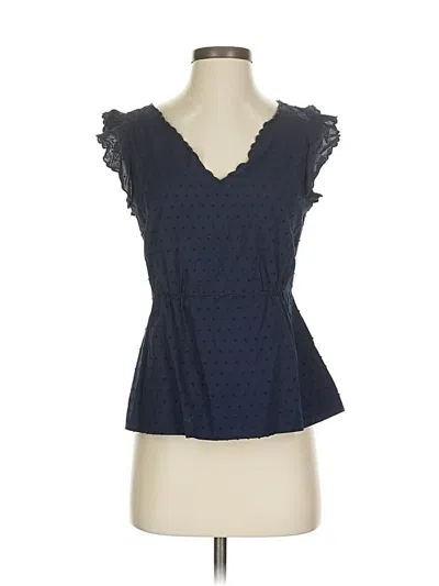 Pre-owned Jcrew Sleeveless Blouse In Blue