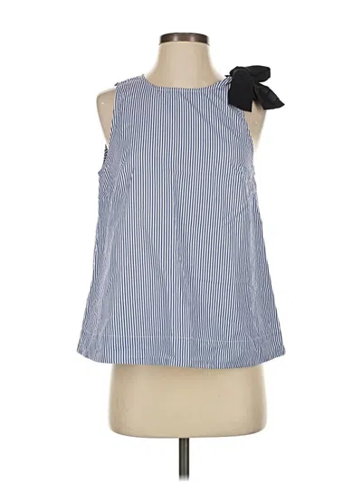 Pre-owned Jcrew Sleeveless Blouse In Blue