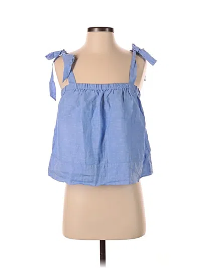 Pre-owned Jcrew Sleeveless Blouse In Blue