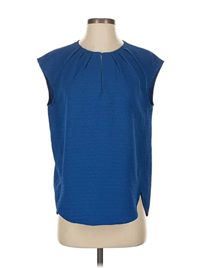 Pre-owned Jcrew Sleeveless Blouse In Blue