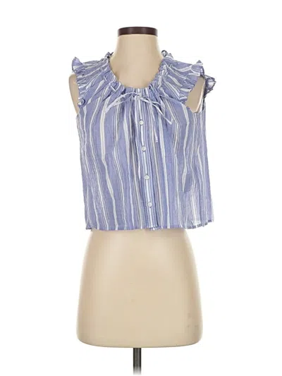 Pre-owned Jcrew Sleeveless Blouse In Blue