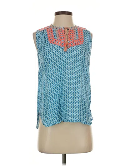 Pre-owned Jcrew Sleeveless Blouse In Blue