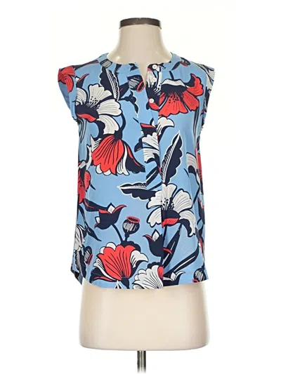 Pre-owned Jcrew Sleeveless Blouse In Blue