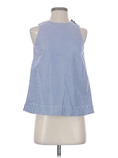 Pre-owned Jcrew Sleeveless Blouse In Blue