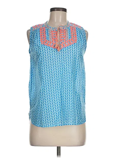 Pre-owned Jcrew Sleeveless Blouse In Blue