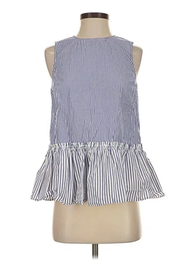 Pre-owned Jcrew Sleeveless Blouse In Blue
