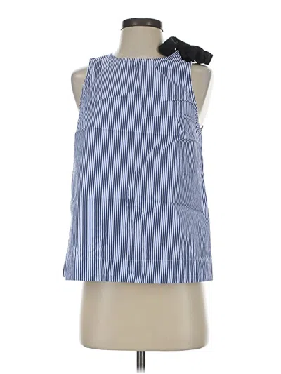 Pre-owned Jcrew Sleeveless Blouse In Blue