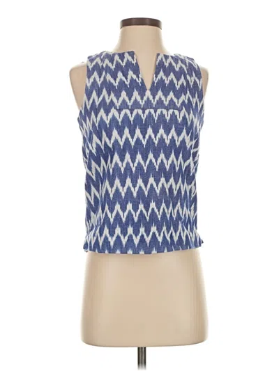 Pre-owned Jcrew Sleeveless Blouse In Blue