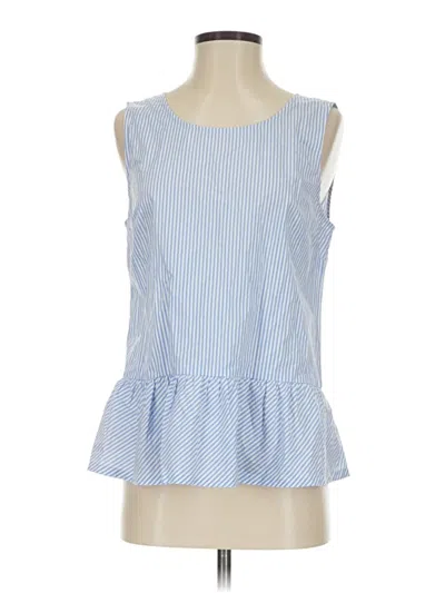 Pre-owned Jcrew Sleeveless Blouse In Blue