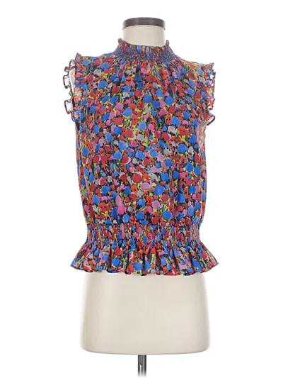 Pre-owned Jcrew Sleeveless Blouse In Blue