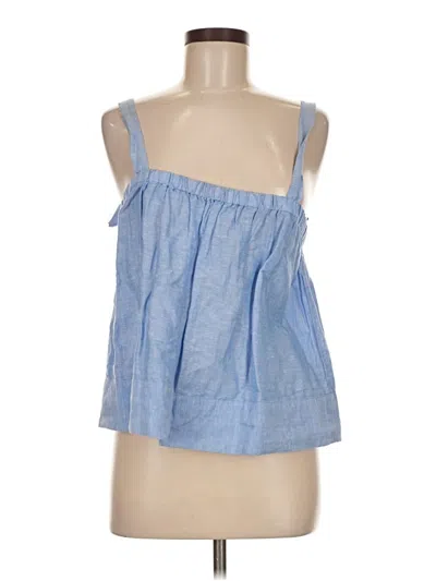 Pre-owned Jcrew Sleeveless Blouse In Blue
