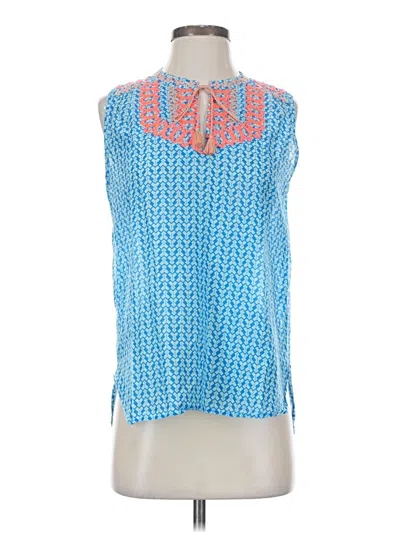 Pre-owned Jcrew Sleeveless Blouse In Blue