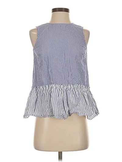 Pre-owned Jcrew Sleeveless Blouse In Blue