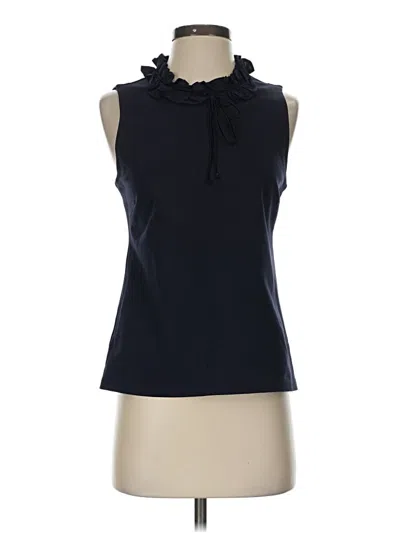 Pre-owned Jcrew Sleeveless Blouse In Blue