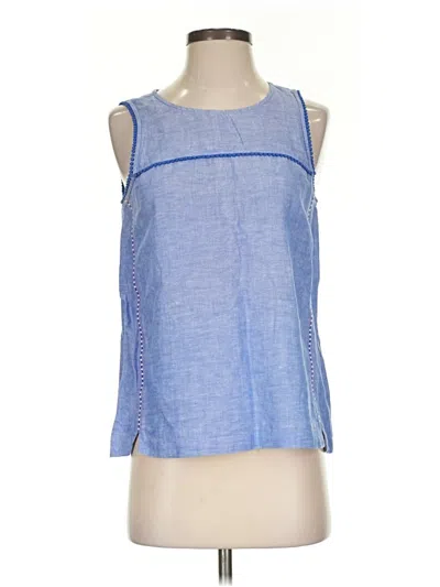 Pre-owned Jcrew Sleeveless Blouse In Blue