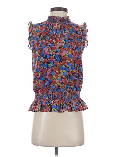Pre-owned Jcrew Sleeveless Blouse In Blue