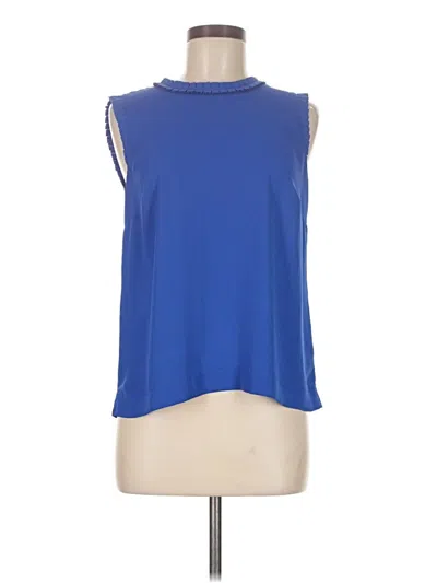 Pre-owned Jcrew Sleeveless Blouse In Blue