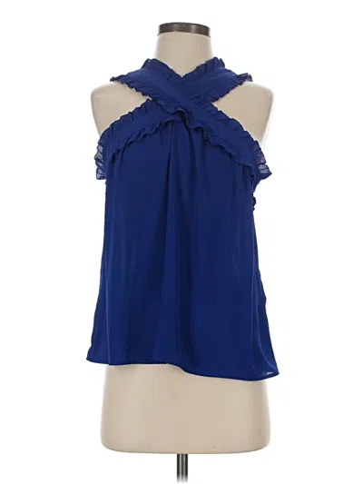 Jcrew Sleeveless Blouse In Blue