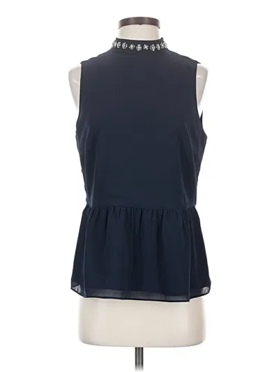 Jcrew Sleeveless Blouse In Blue
