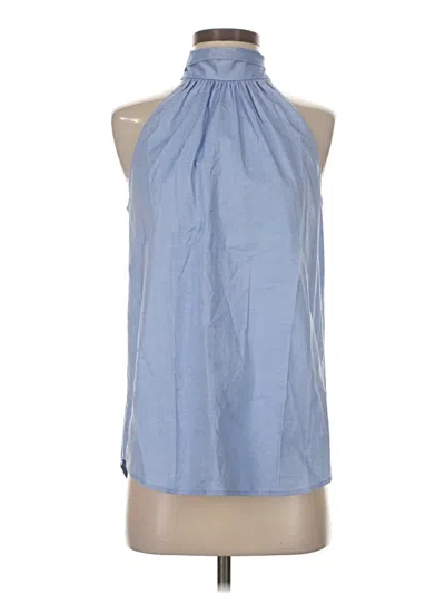 Pre-owned Jcrew Sleeveless Blouse In Blue