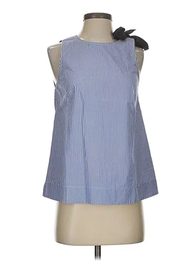 Pre-owned Jcrew Sleeveless Blouse In Blue